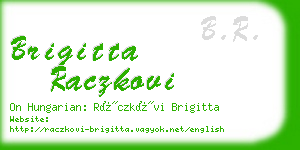 brigitta raczkovi business card